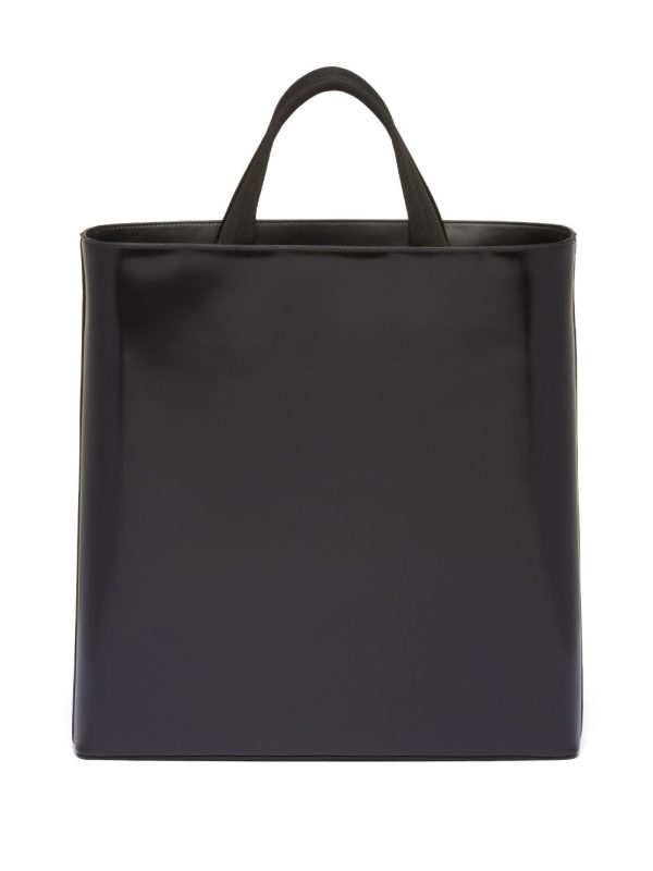 Prada logo-stamp leather tote bag - Image 3