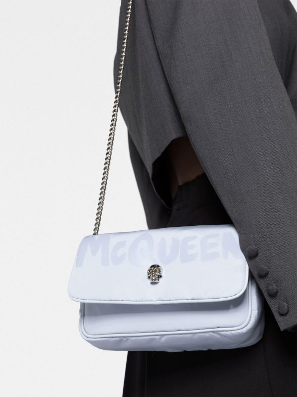 Alexander McQueen Graffiti-print skull-stud bag - Image 5
