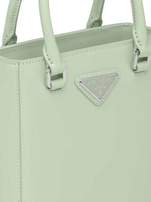 Prada small triangle plaque tote - Image 3