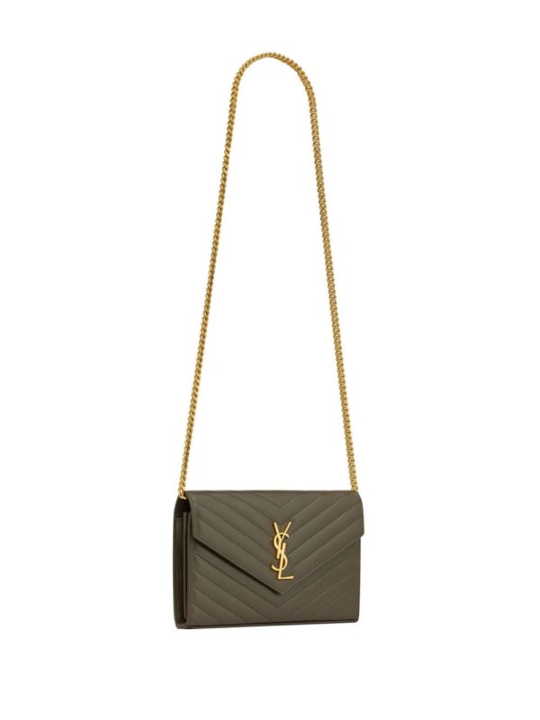 Saint Laurent Cassandre leather chain wallet - Image 3