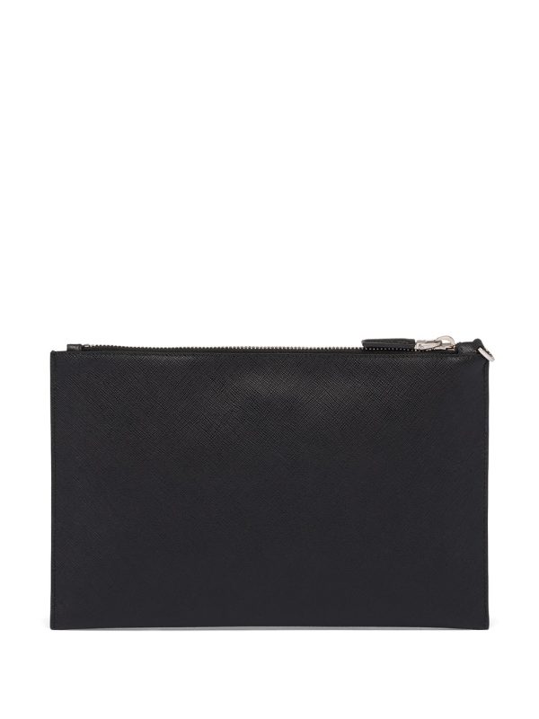Prada logo plaque clutch - Image 3