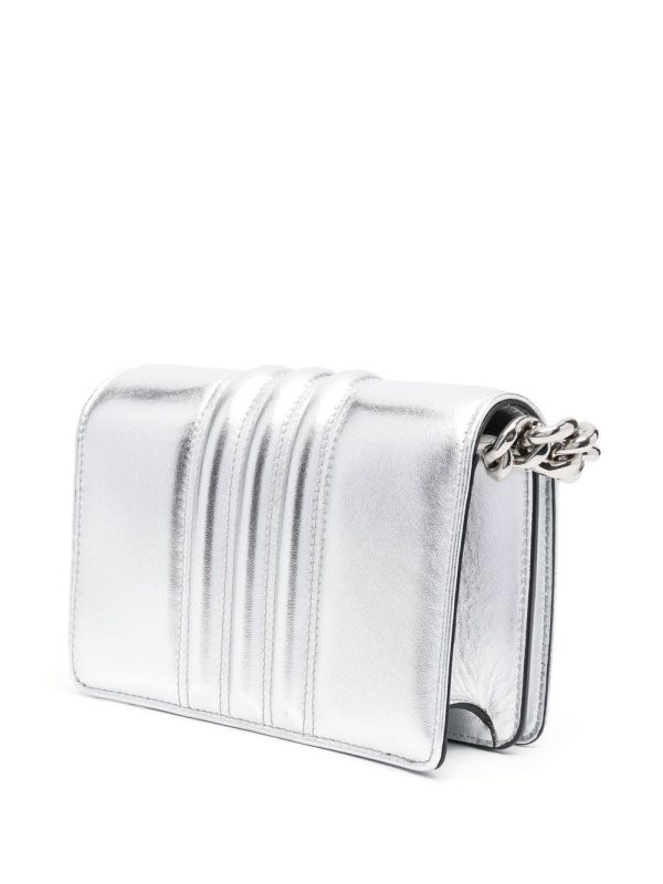 Alexander McQueen metallic-effect leather tote - Image 3