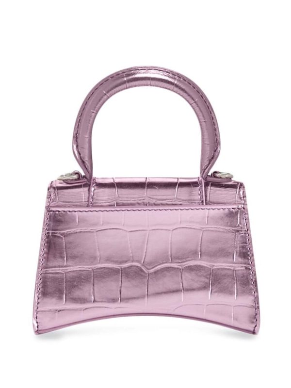 Balenciaga Hourglass mini metallic handbag - Image 3
