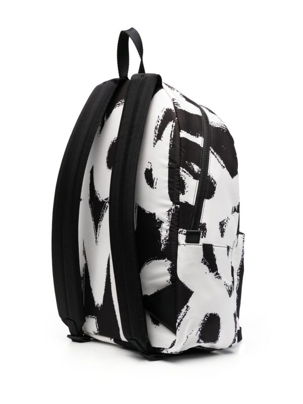 Alexander McQueen graffiti-print backpack - Image 4