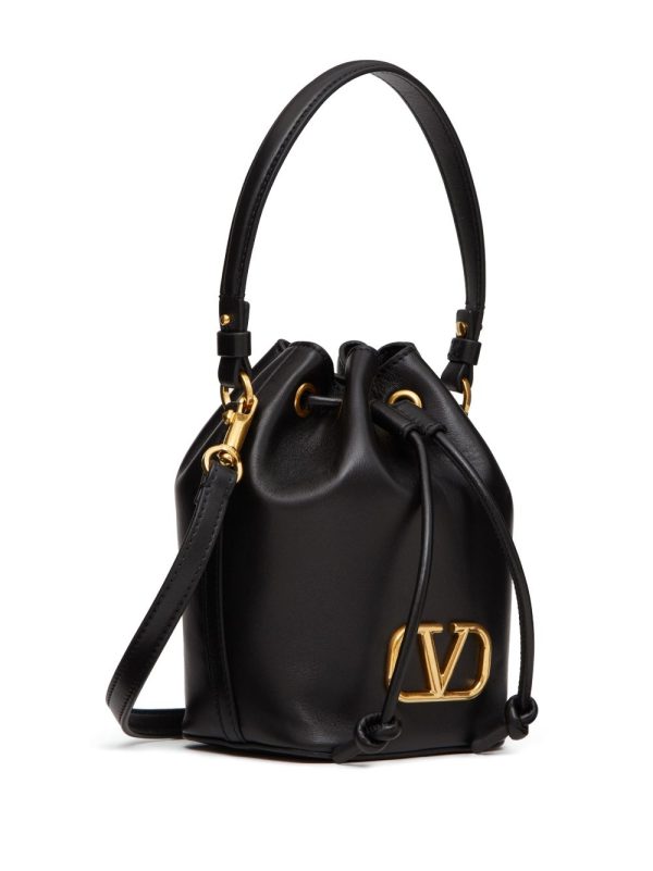 Valentino Garavani mini VLogo Signature leather bucket bag - Image 3