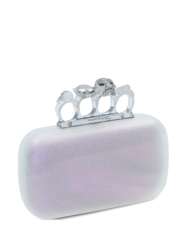 Alexander McQueen Skull iridescent clutch bag - Image 3