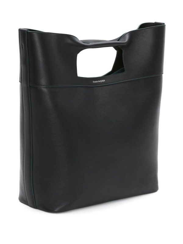 Alexander McQueen leather logo print tote bag - Image 3