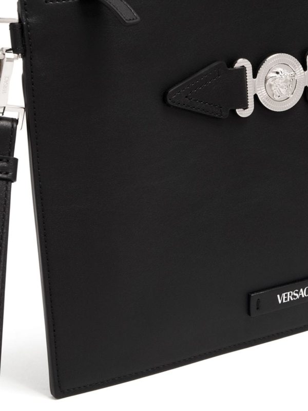 Versace Medusa-plaque leather clutch bag - Image 3