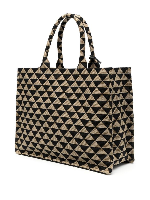 Prada large Prada Symbole embroidered handbag - Image 3