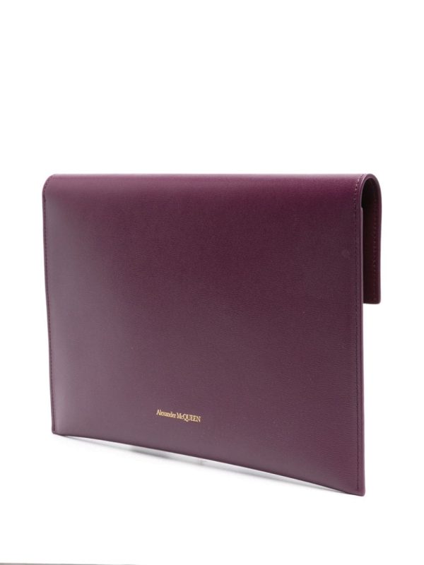 Alexander McQueen skull-embellished evelope clutch bag - Image 3
