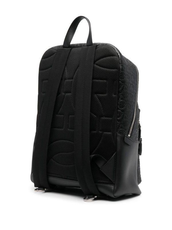 Ferragamo leather logo-embossed backpack - Image 3