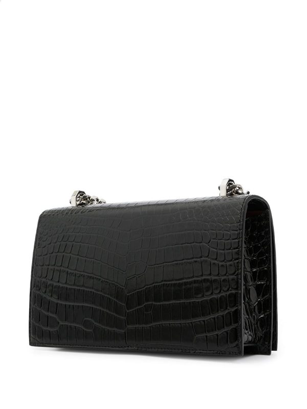 Alexander McQueen Jewelled crocodile effect bag - Image 4