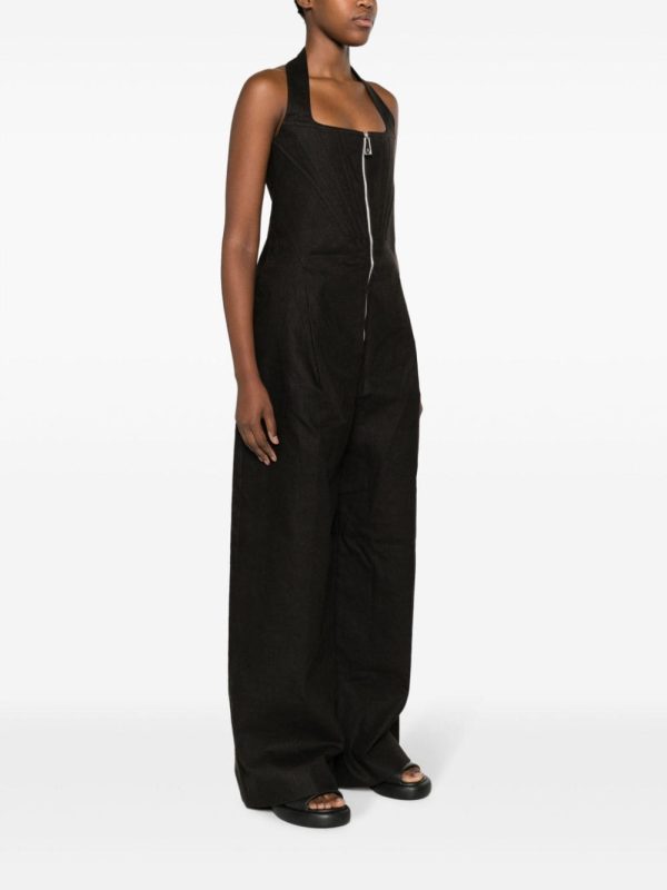 Bottega Veneta   halterneck linen jumpsuit - Image 3