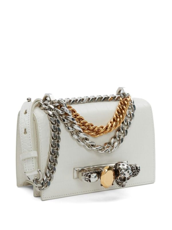 Alexander McQueen leather chain-link crossbody-bag - Image 3