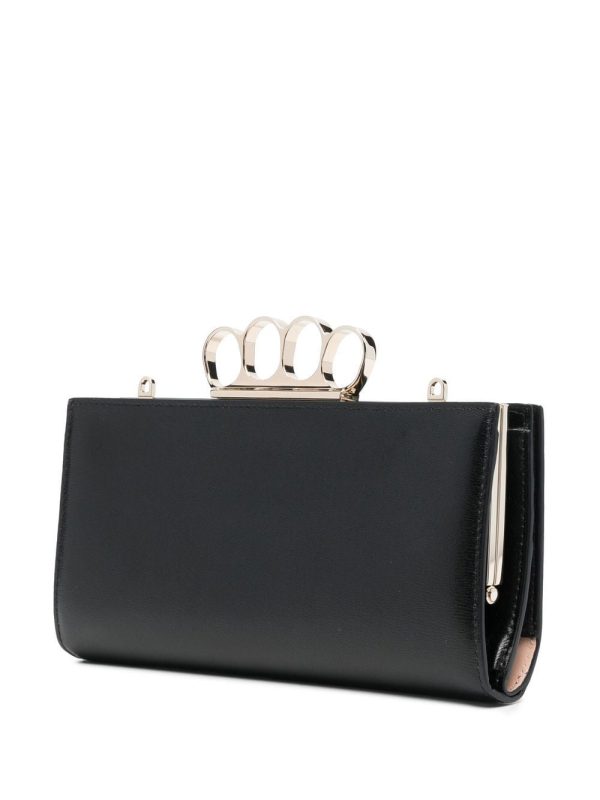 Alexander McQueen four-ring detail clutch bag - Image 4