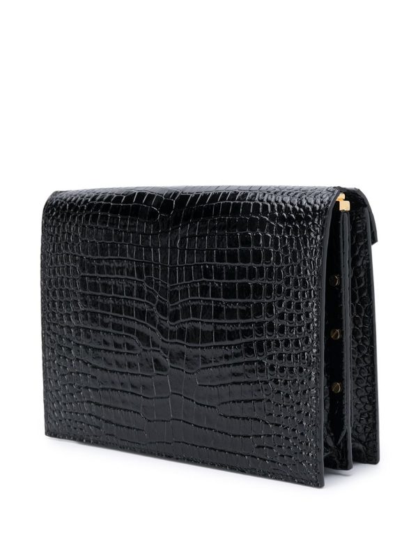 Saint Laurent Cassandra crocodile-embossed bag - Image 3