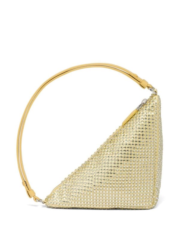 Prada Triangle crystal-embellished mini bag - Image 3