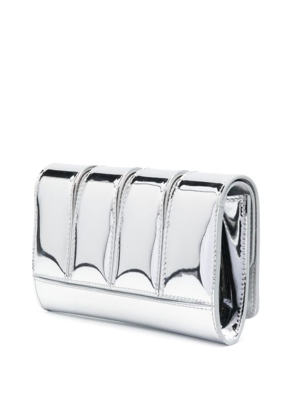 Alexander McQueen Four-Ring patent finish clutch bag - Image 4