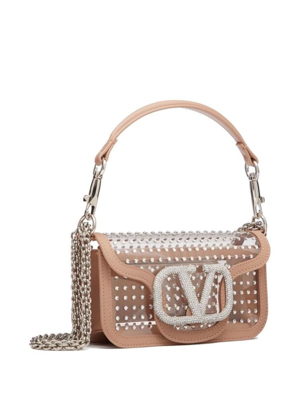 Valentino Garavani Locò crystal-embellished shoulder bag - Image 3