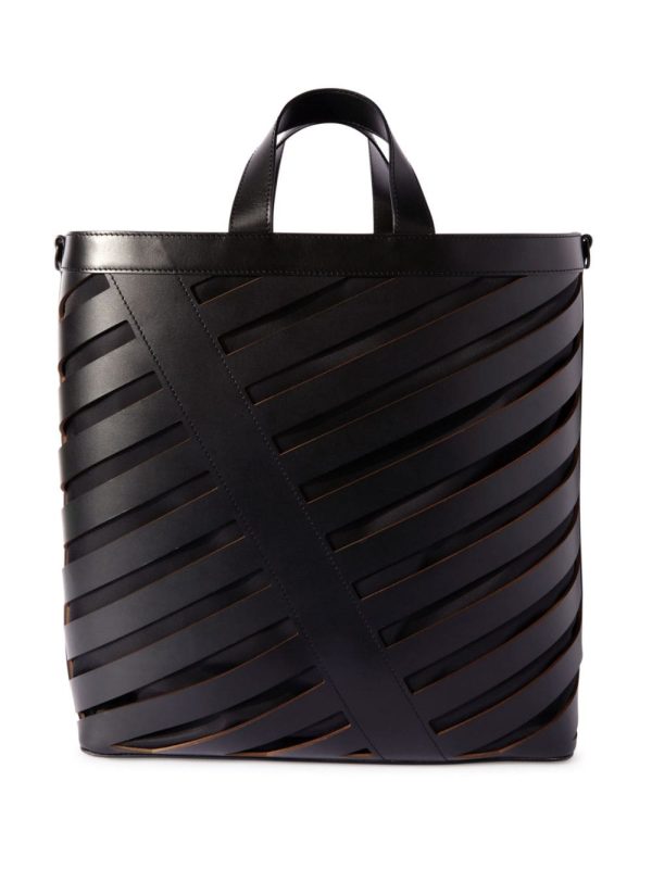 Off-White Diag cut-out leather tote bag - Image 3