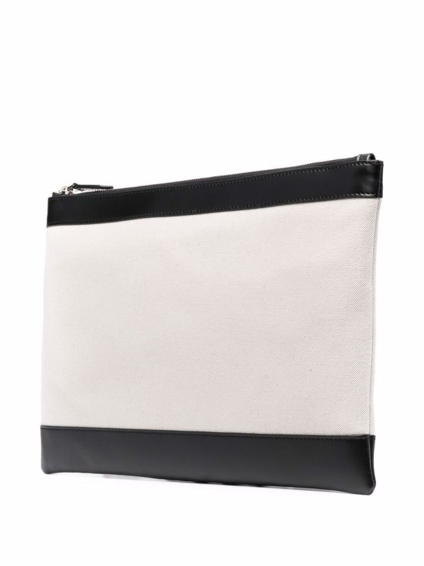 Balenciaga logo-print clutch bag - Image 3