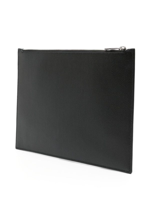 Alexander McQueen logo-print leather clutch bag - Image 3