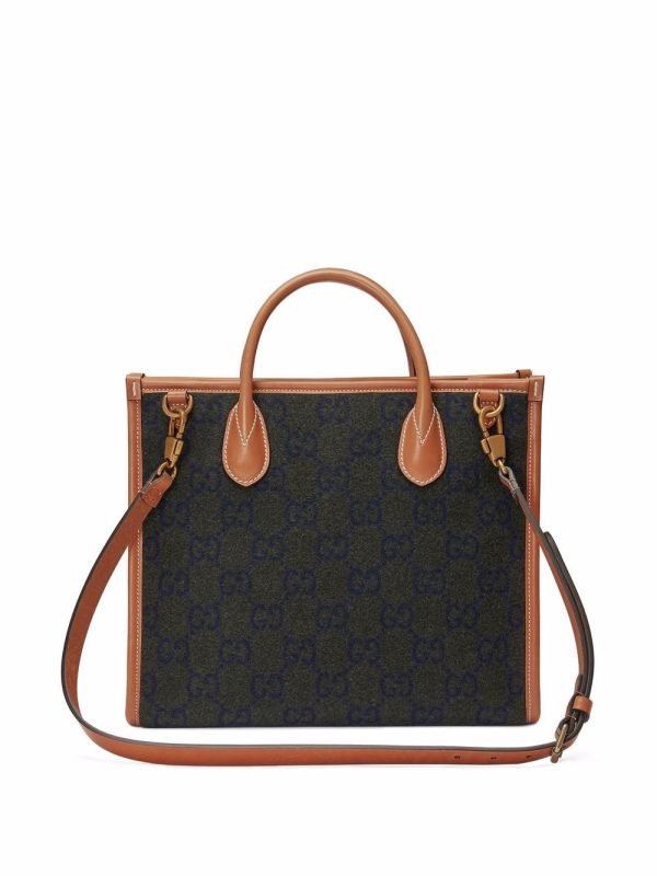 Gucci GG pattern logo-patch tote - Image 3