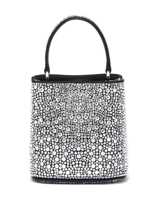Prada small Panier crystal-embellished tote bag - Image 3