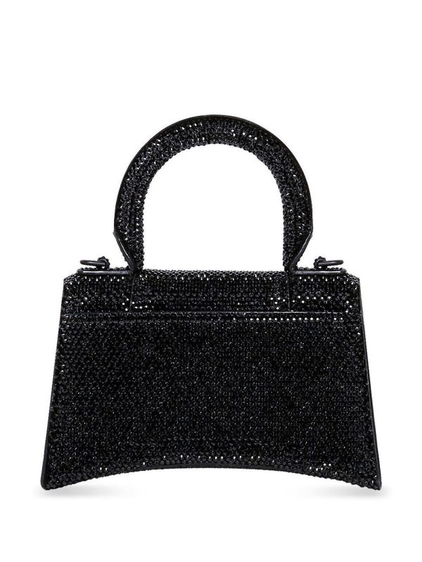 Balenciaga XS Hourglass crystal-embellished tote bag - Image 3