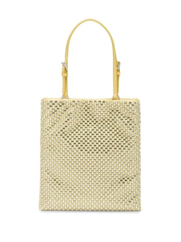Prada crystal-embellished satin handbag - Image 3