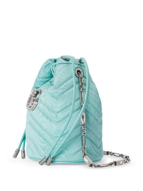 Gucci Double G crystal-embellished bucket bag - Image 3