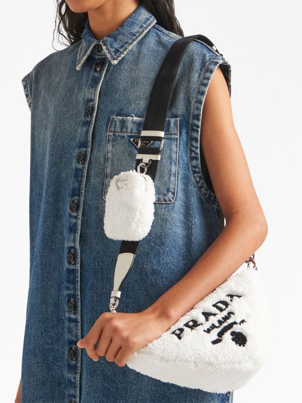 Prada Triangle terrycloth shoulder bag - Image 3