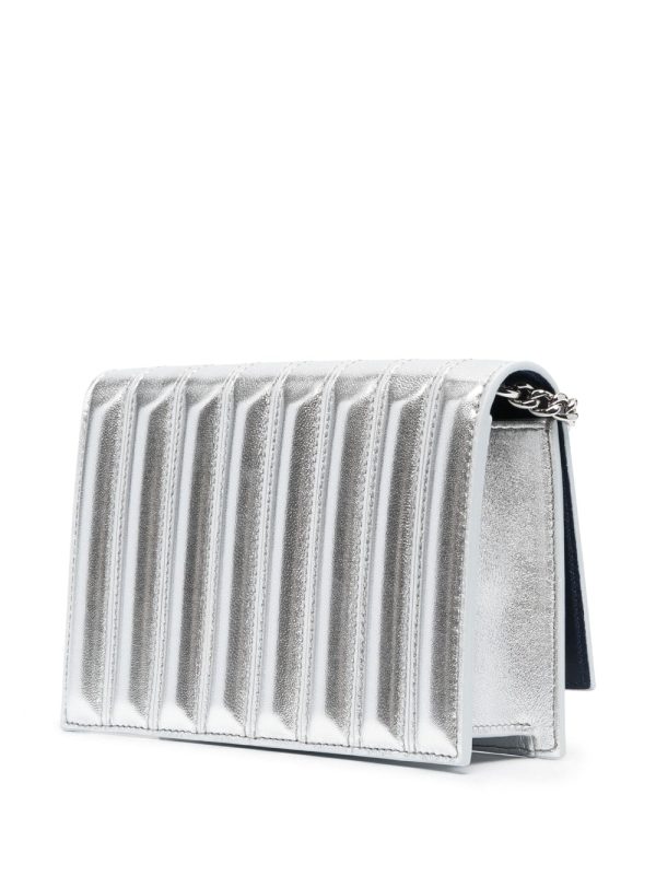 Alexander McQueen metallic-effect skull crossbody bag - Image 3
