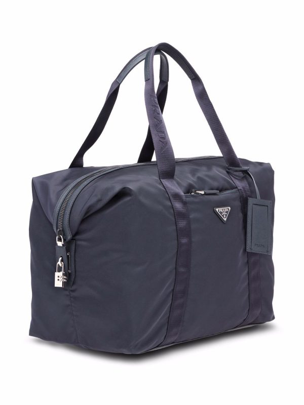Prada Re-Nylon triangle logo holdall bag - Image 3