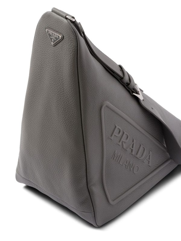 Prada Triangle leather messenger bag - Image 4