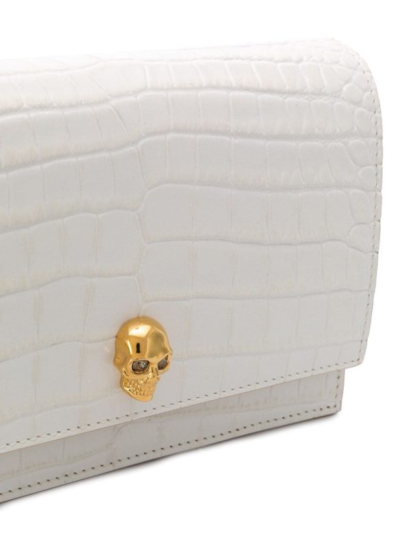 Alexander McQueen Skull crocodile-effect shoulder bag - Image 4