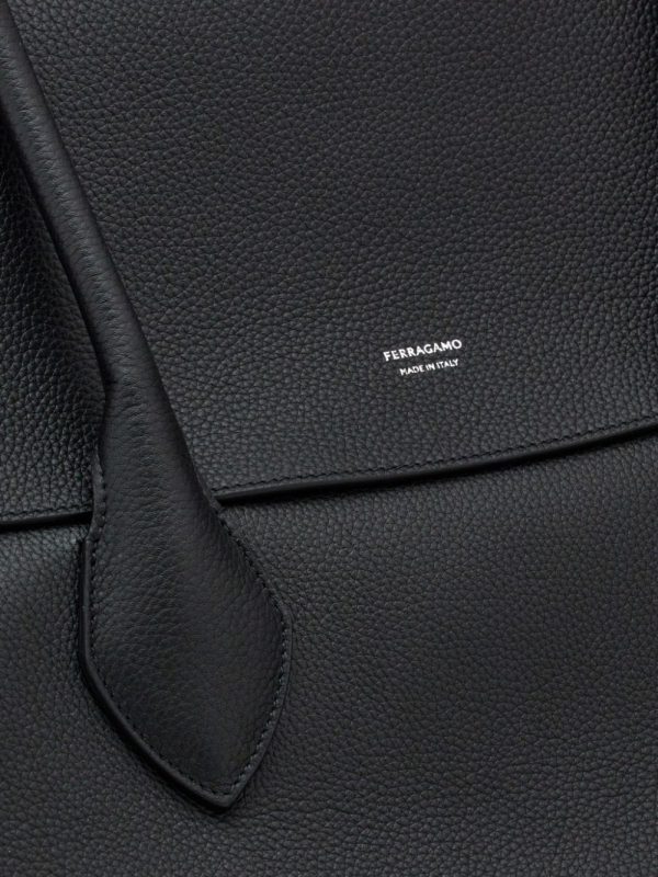 Ferragamo logo-stamp leather tote bag - Image 4