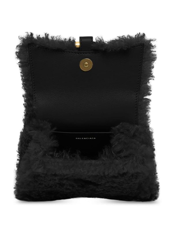 Balenciaga mini Hourglass furry shoulder bag - Image 4