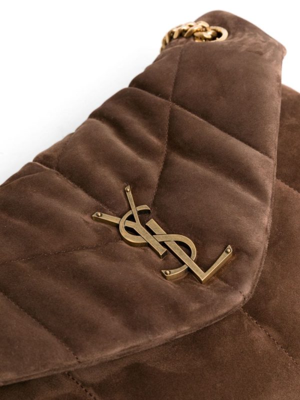 Saint Laurent Puffer logo-plaque shoulder bag - Image 4