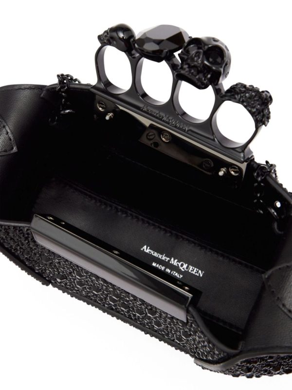 Alexander McQueen mini crystal-embellished crossbody bag - Image 4