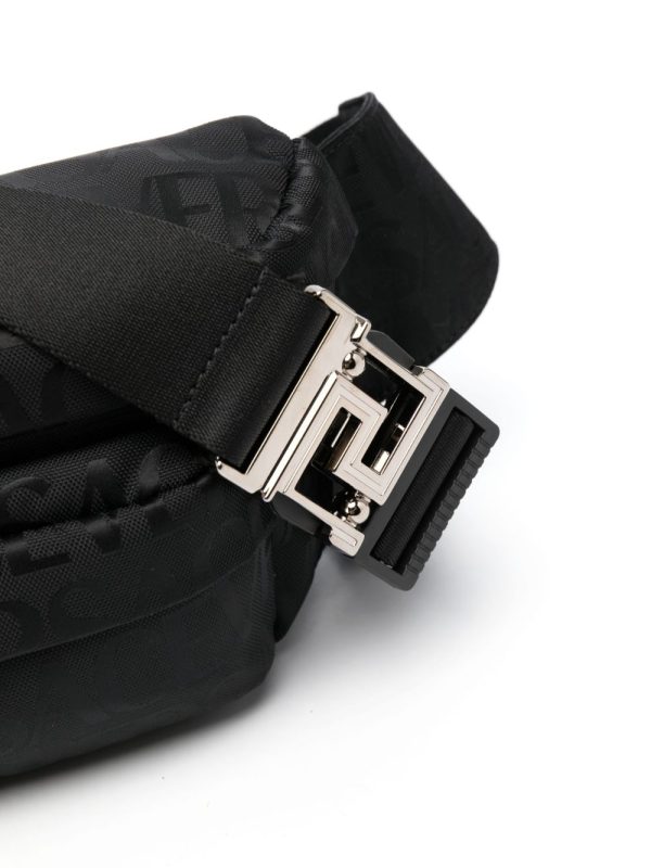 Versace logo-print zipped belt bag - Image 5