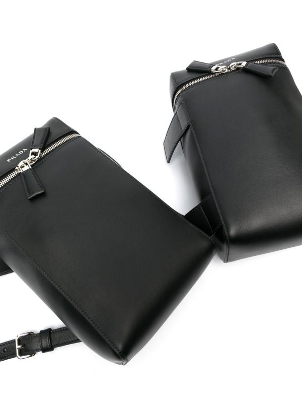 Prada Double leather backpack - Image 4