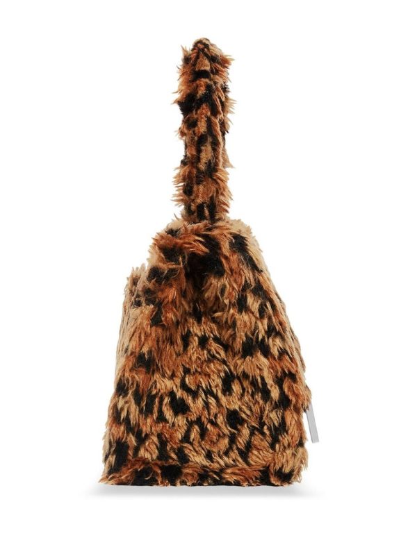 Balenciaga small Hourglass faux-fur mini bag - Image 4