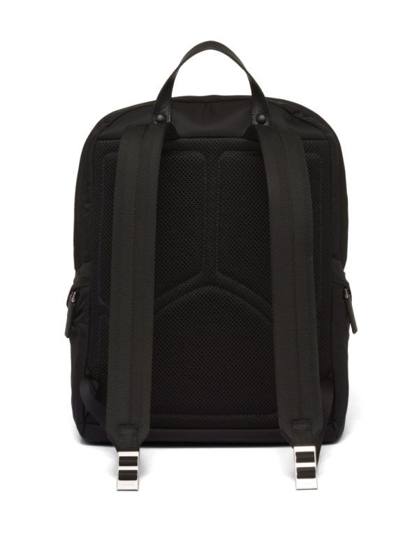 Prada triangle-logo zipped backpack - Image 4