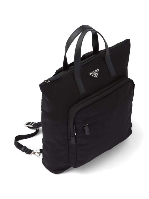 Prada Re-Nylon Saffiano-leather tote bag - Image 4