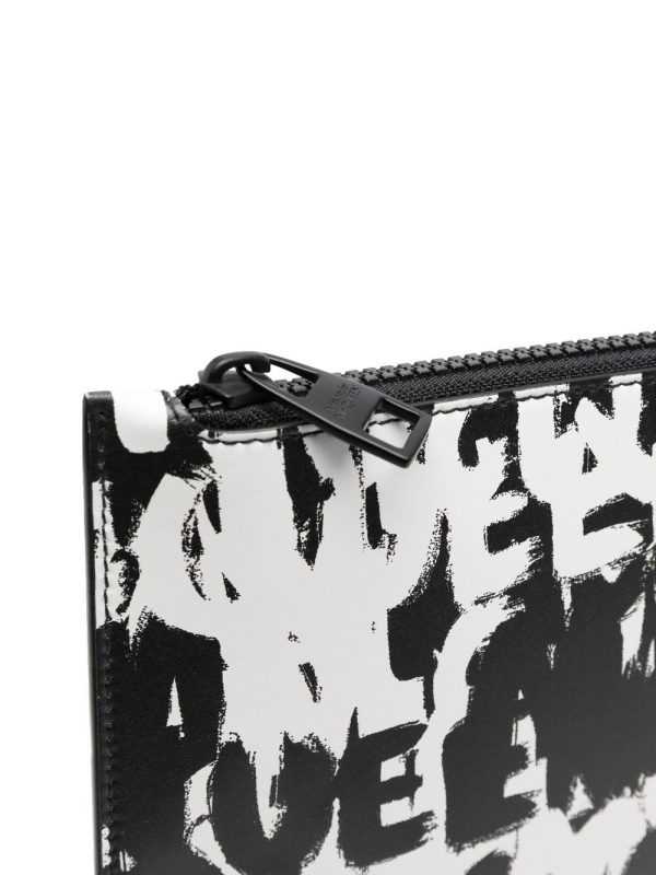 Alexander McQueen Graffiti all-over print clutch - Image 3