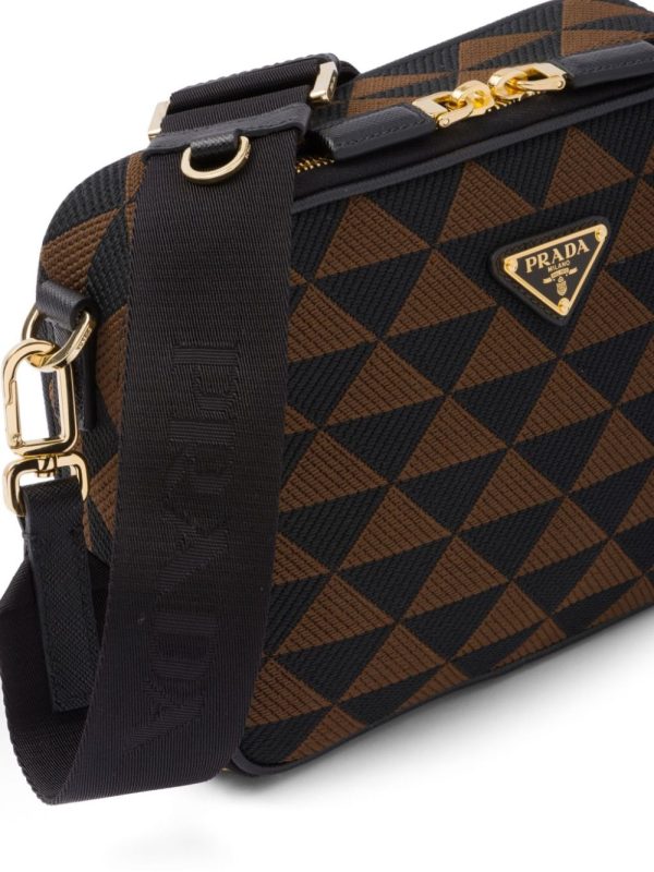 Prada Symbole embroidered messenger bag - Image 4