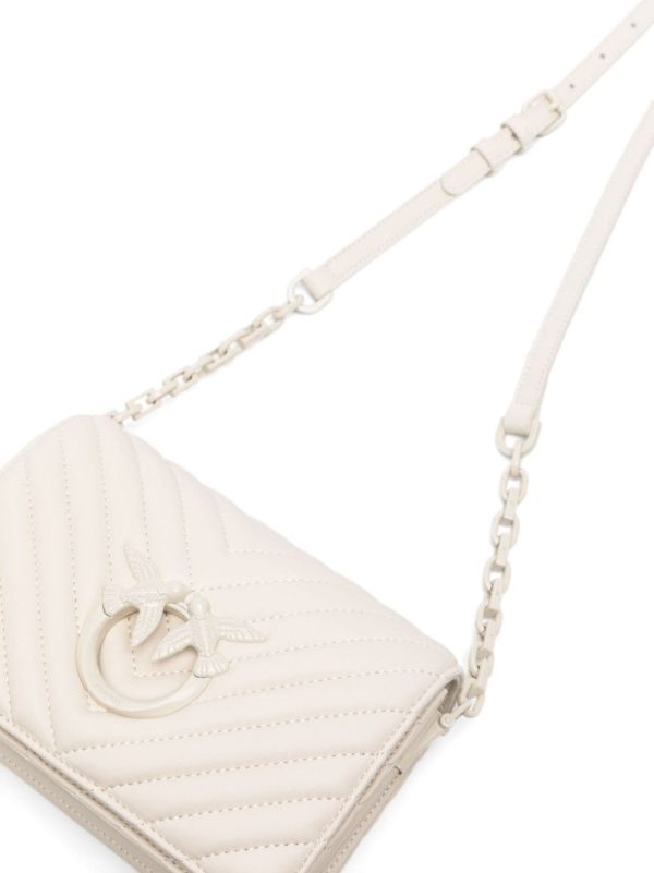 PINKO Love Click chevron crossbody bag - Image 4