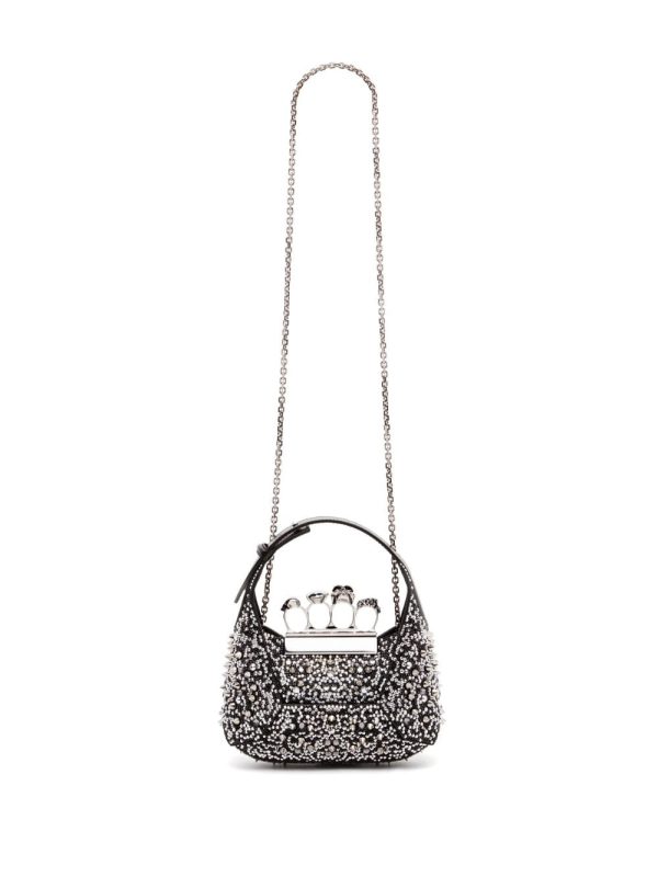 Alexander McQueen mini Jewelled Hobo bag - Image 4