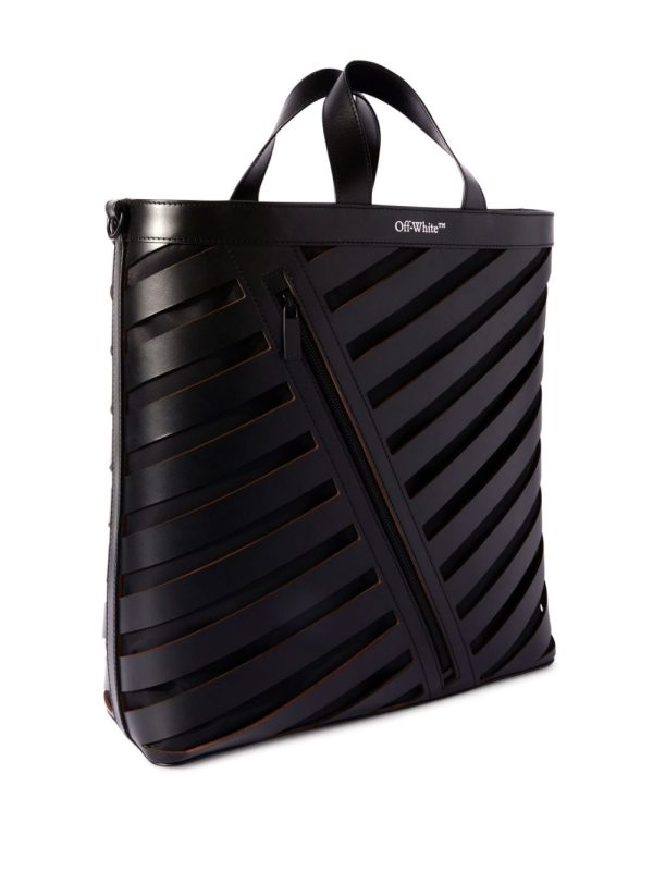 Off-White Diag cut-out leather tote bag - Image 4